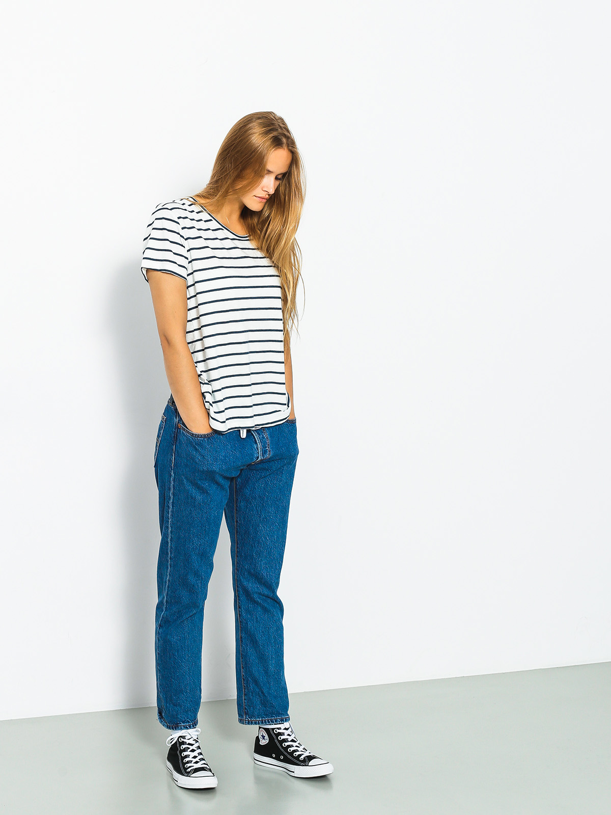 Roxy T-shirt Just Simple Stripe Wmn (marshmallow lexi str)