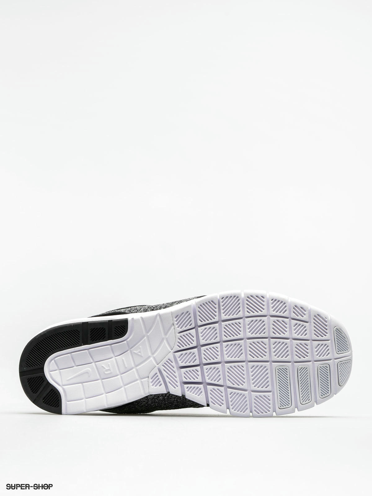 sb stefan janoski max shoes (white black dark grey)