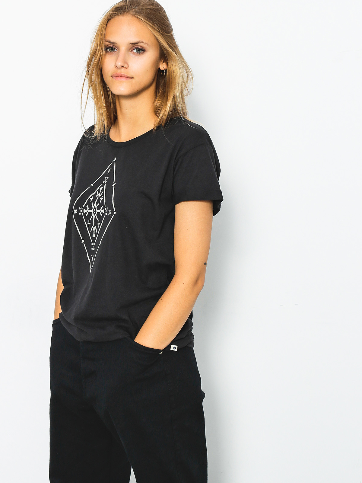 Roxy T-shirt Alex Palm Tribal Wmn (anthracite)