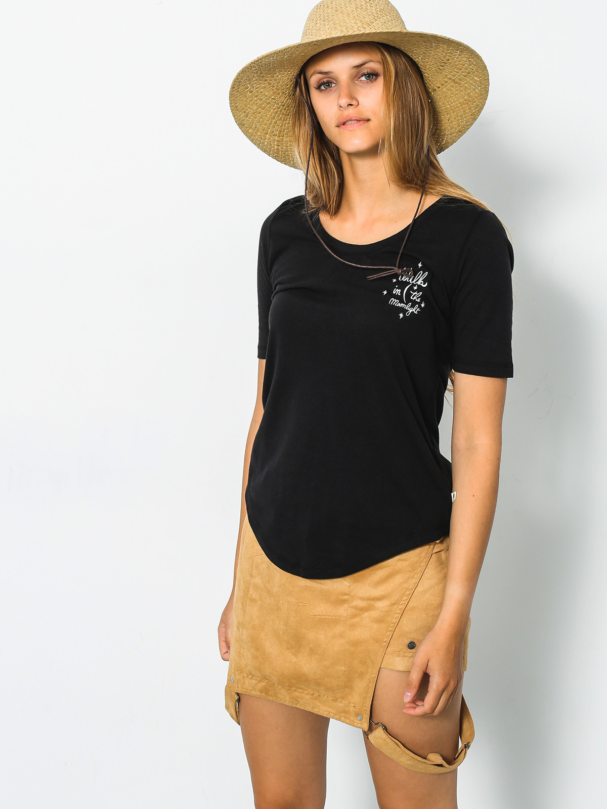 Roxy T-shirt Boogie Board Lace Up Wmn (anthracite)