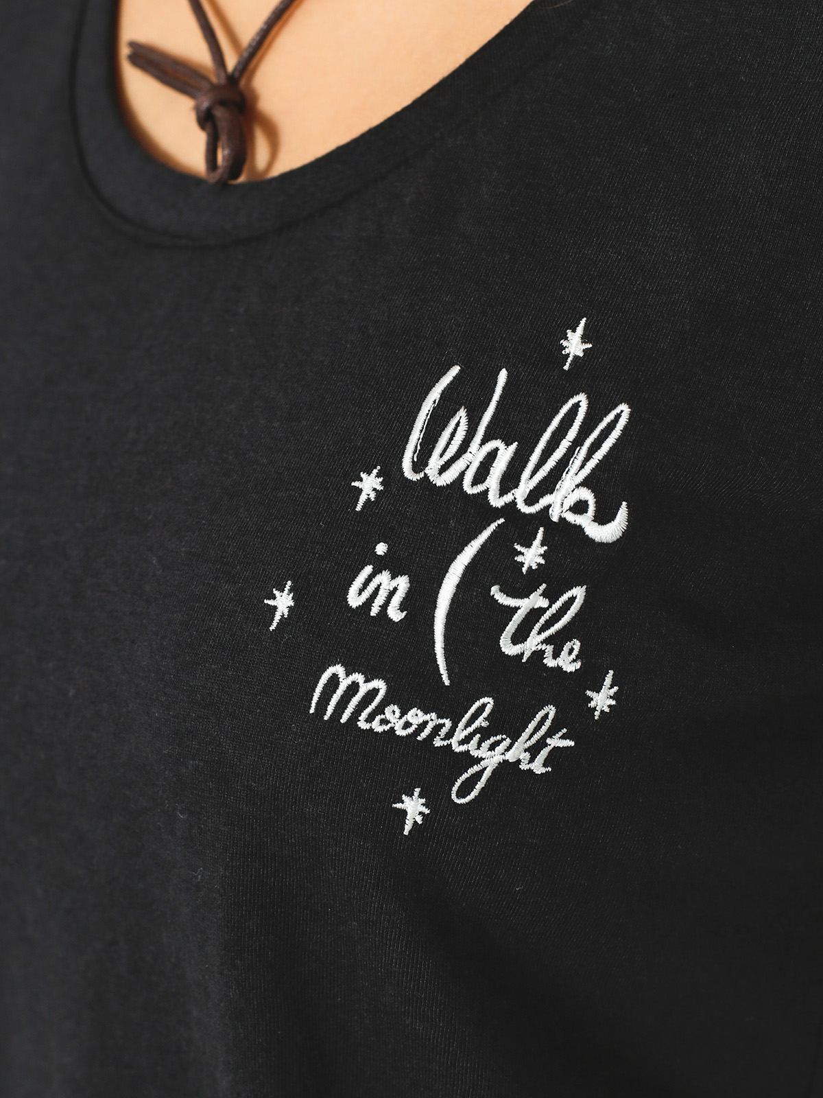 Roxy T-shirt Boogie Board Lace Up Wmn (anthracite)