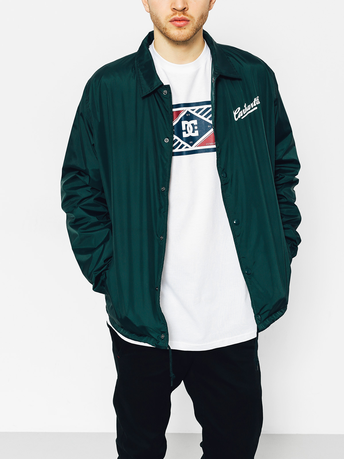 Carhartt Jacket s Coach (parsley/white)
