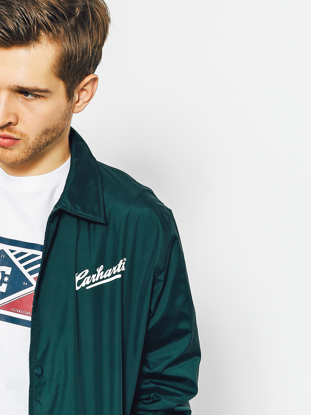 Carhartt Jacket s Coach (parsley/white)