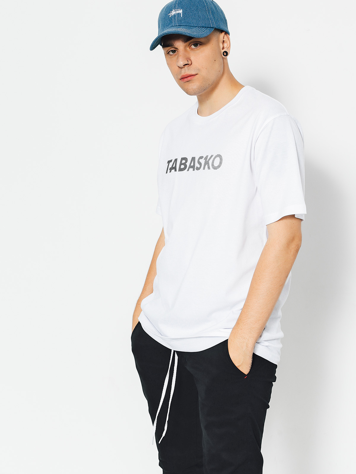 Tabasko T-shirt Stripes (white)
