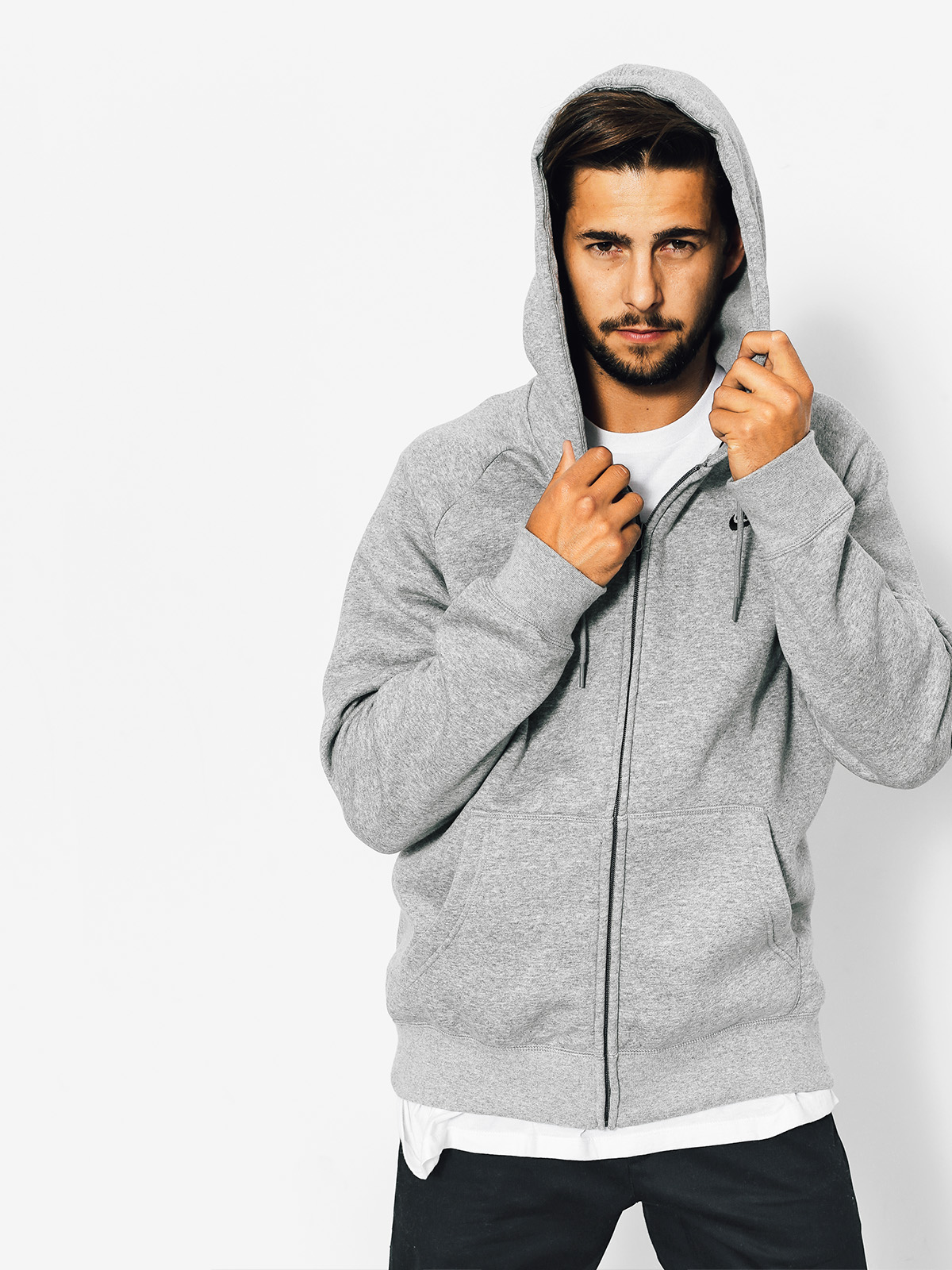 Nike SB Hoodie Sb Icon ZHD - grey (dk grey heather/black)