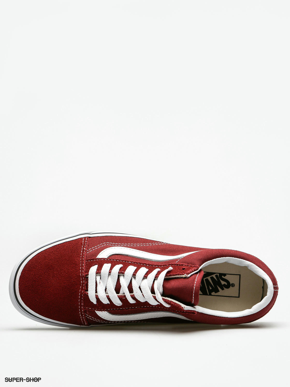 vans old skool madder brown true white