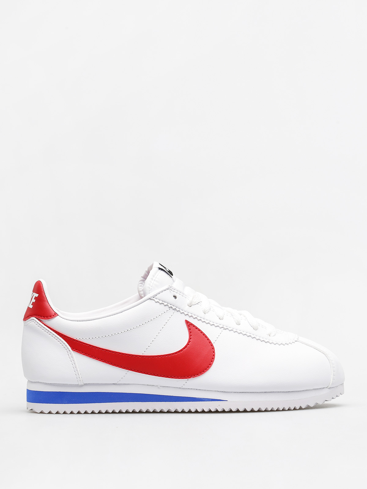 Nike Classic Cortez Leather Shoes Wmn (white/varsity red)