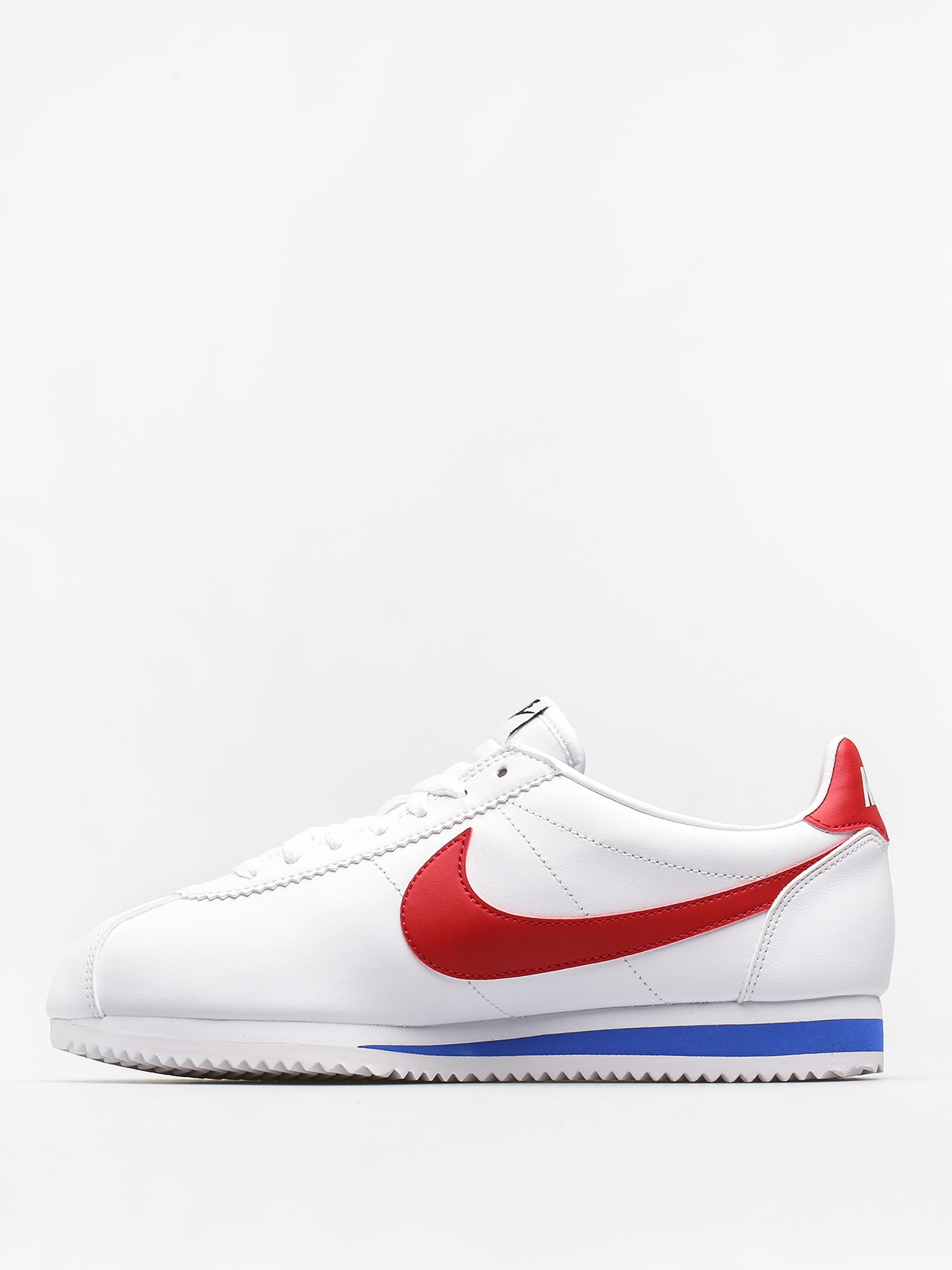 Nike Classic Cortez Leather Shoes Wmn (white/varsity red)