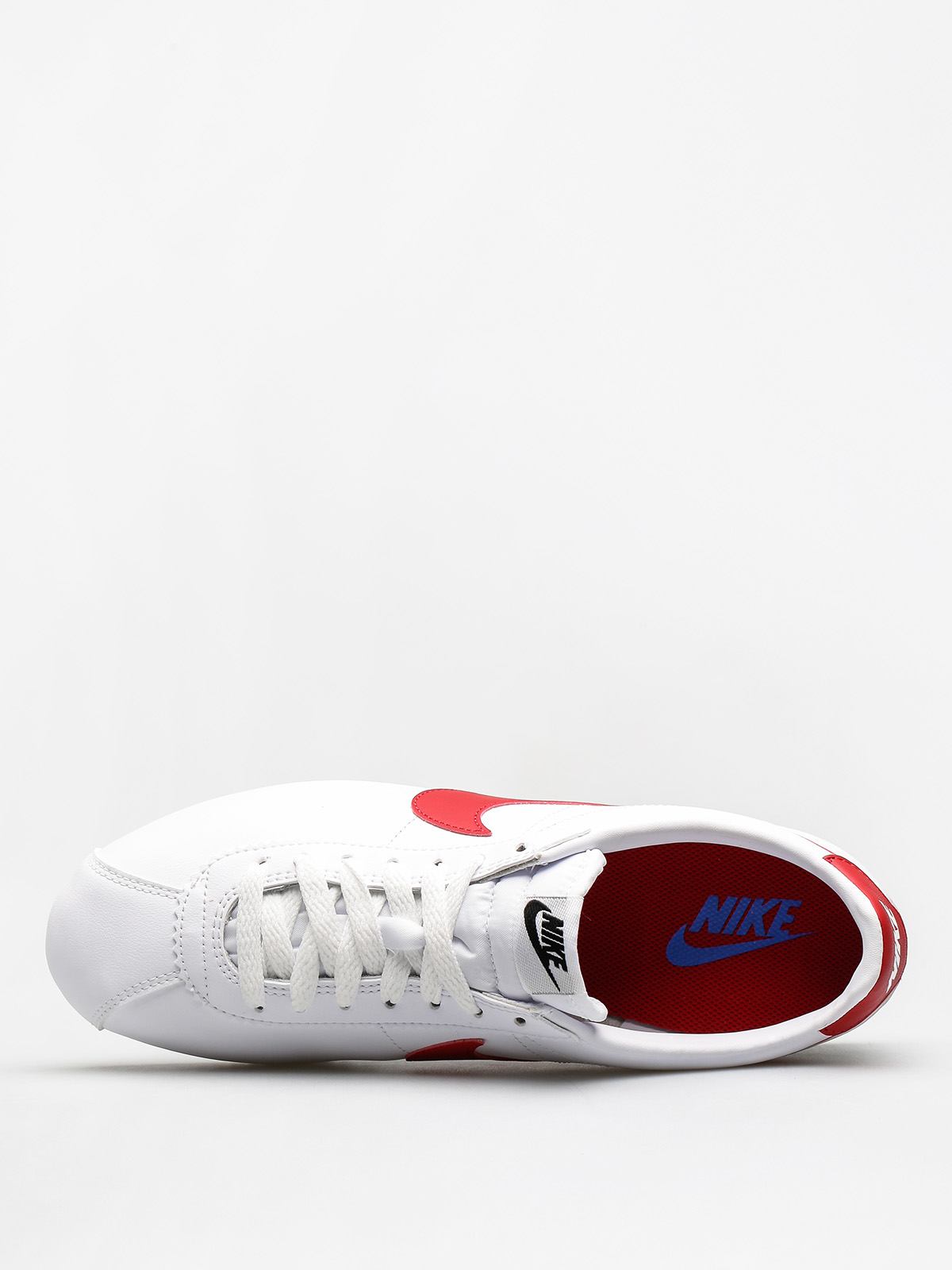 Nike Classic Cortez Leather Shoes Wmn (white/varsity red)