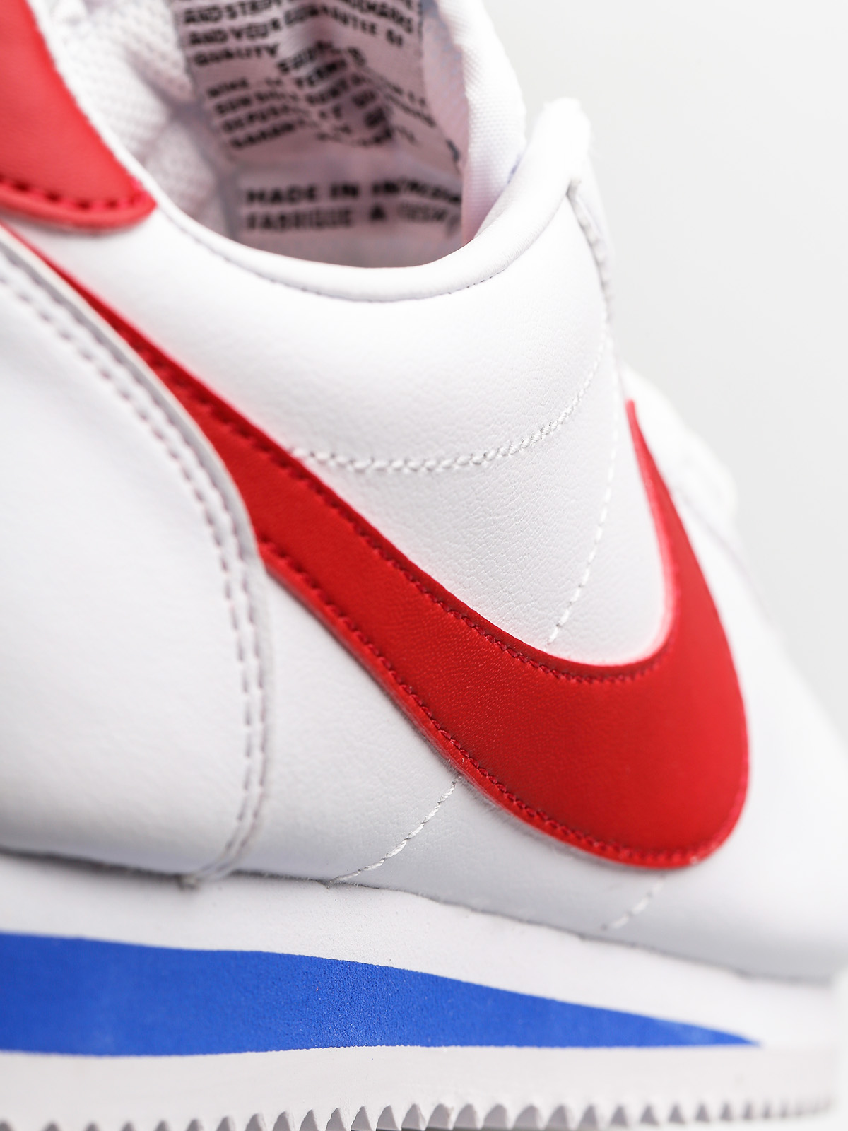 Nike Classic Cortez Leather Shoes Wmn (white/varsity red)