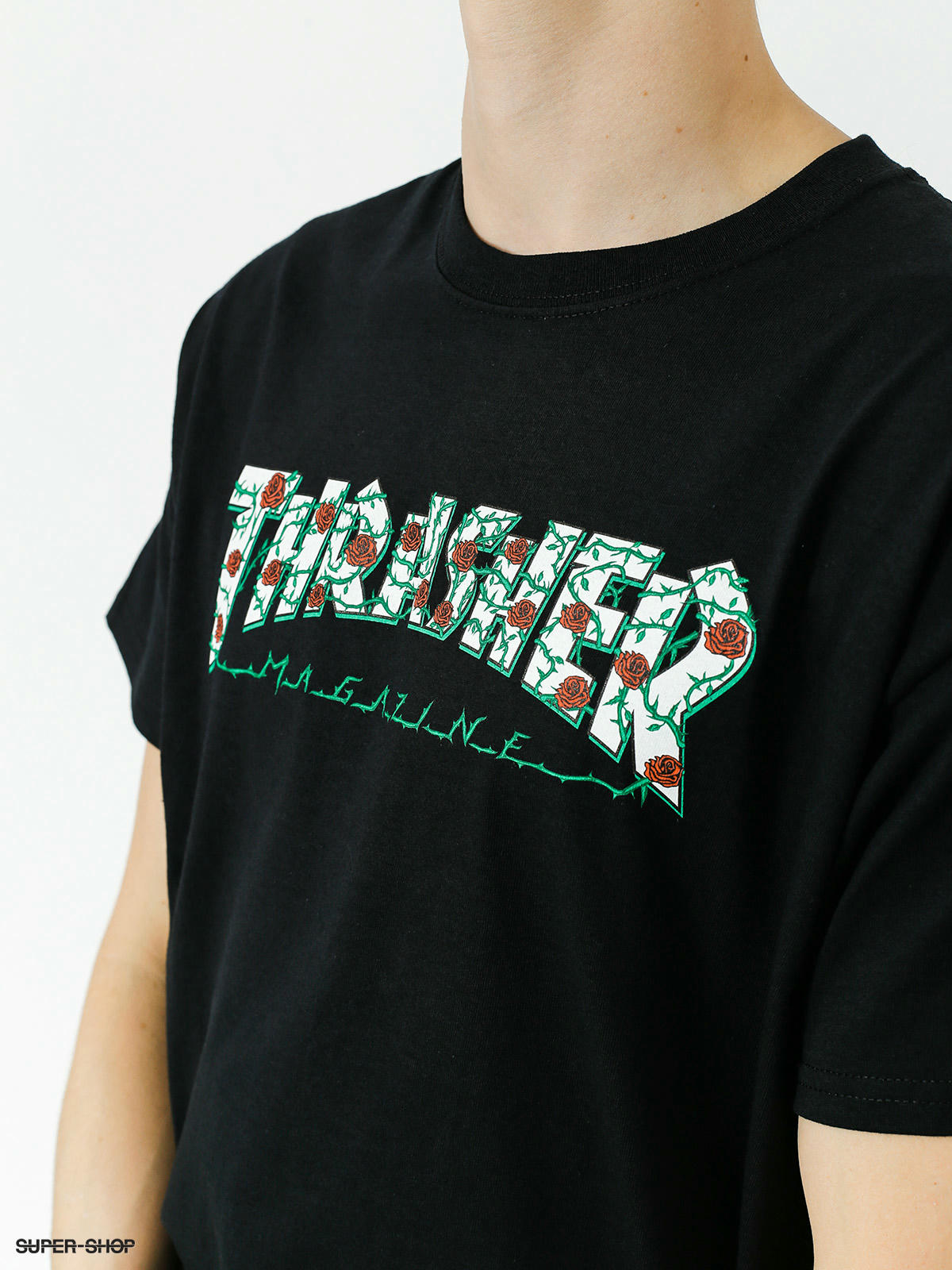 T shirt thrasher discount rose