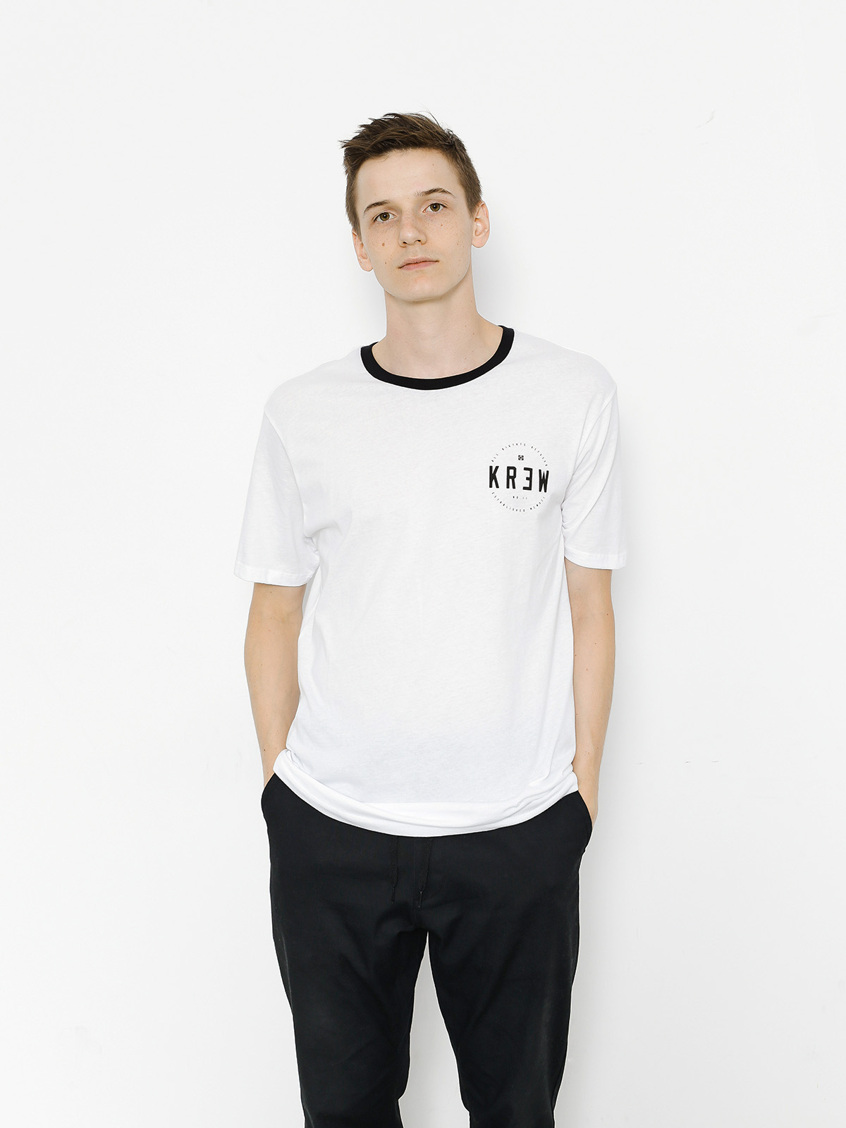 Kr3w T-shirt Lock Seal (white/black)