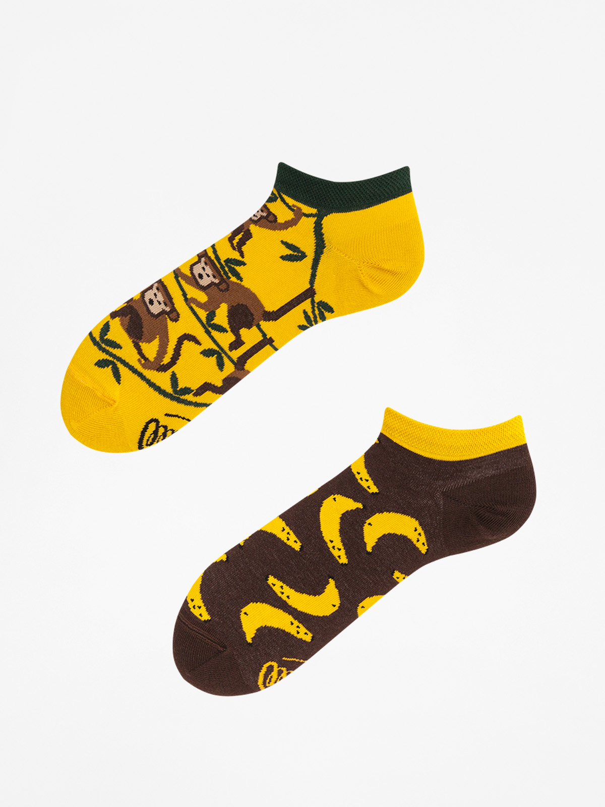 Many Mornings Socken Monkey Business Low (yellow/green/brown)