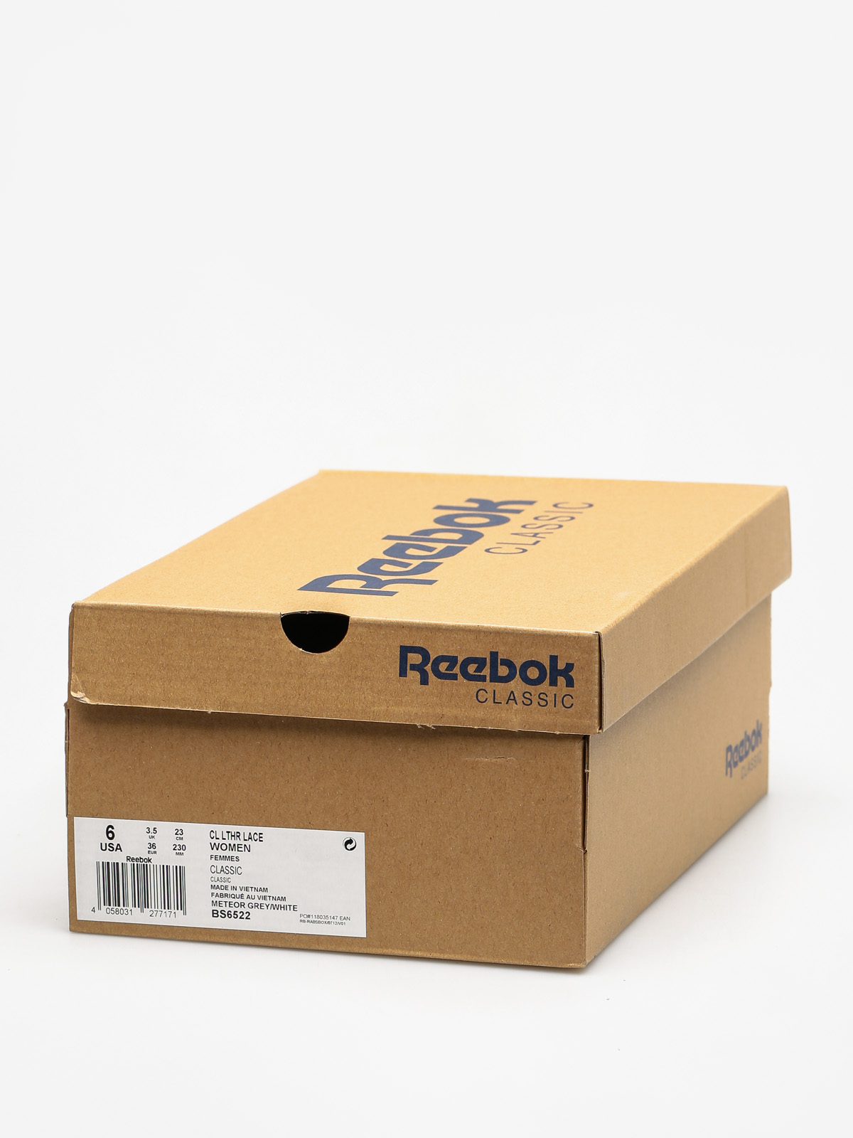 Reebok Shoes Cl Lthr Lace Wmn (meteor grey/white)