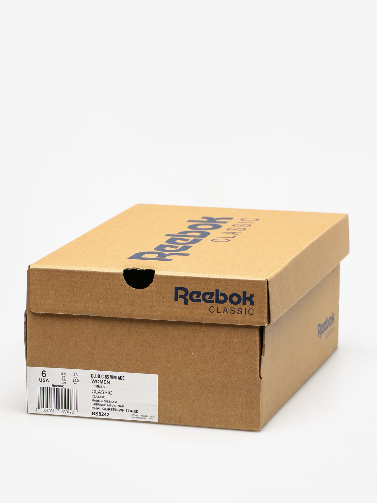 Reebok Schuhe Club C 85 Vintage Wmn (chalk/green/white/red)