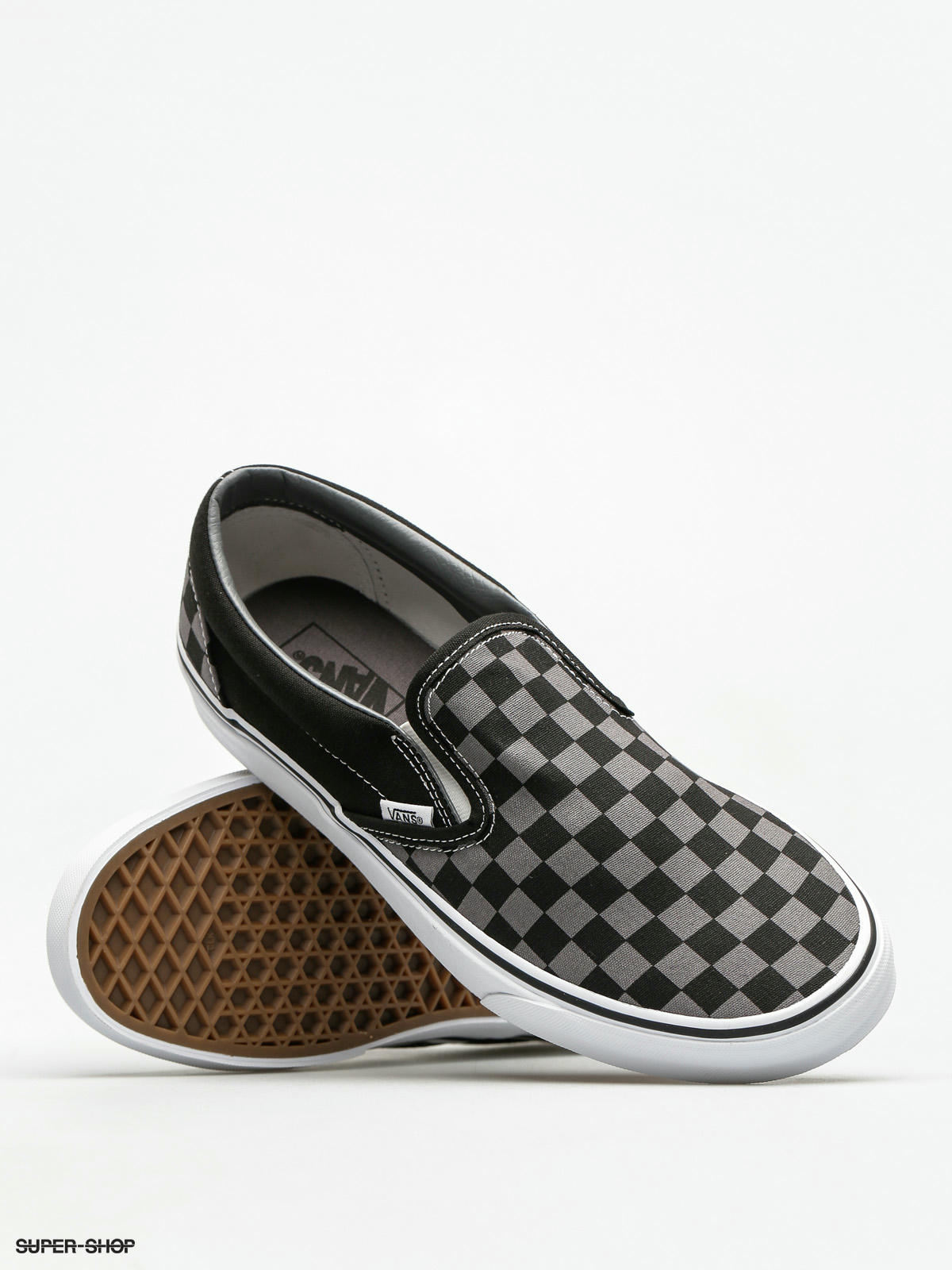 vans checkerboard black and pewter