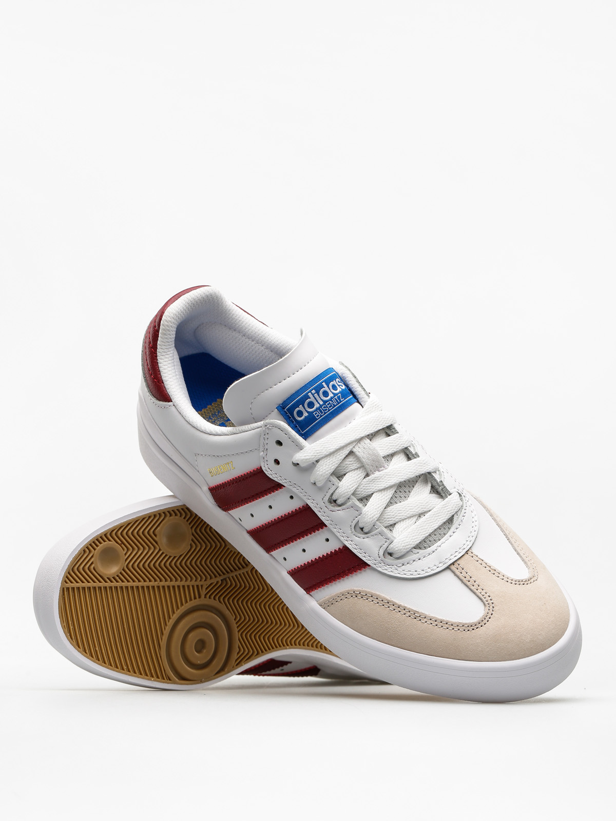 adidas Shoes Busenitz Vulc Rx (ftwr white/collegiate burgundy/bluebird)