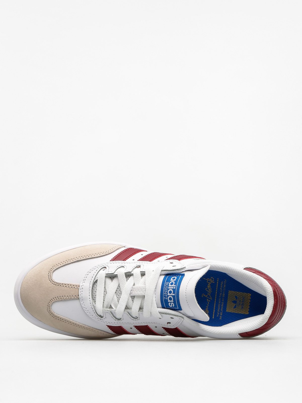 adidas Shoes Busenitz Vulc Rx (ftwr white/collegiate burgundy/bluebird)