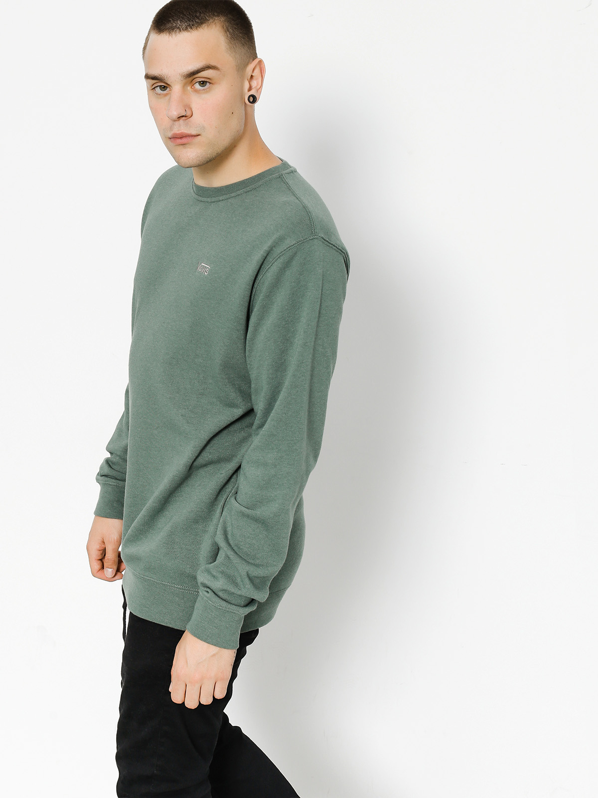 Vans Sweatshirt Core Basics Crew (dark/forest)