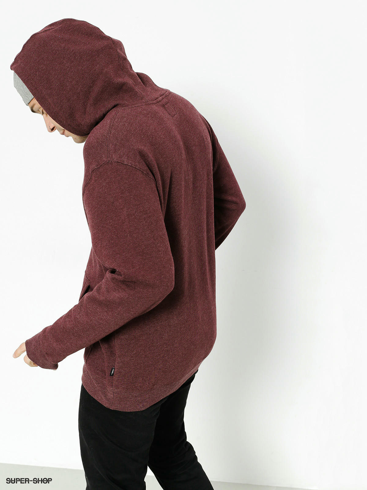 mens burgundy vans hoodie