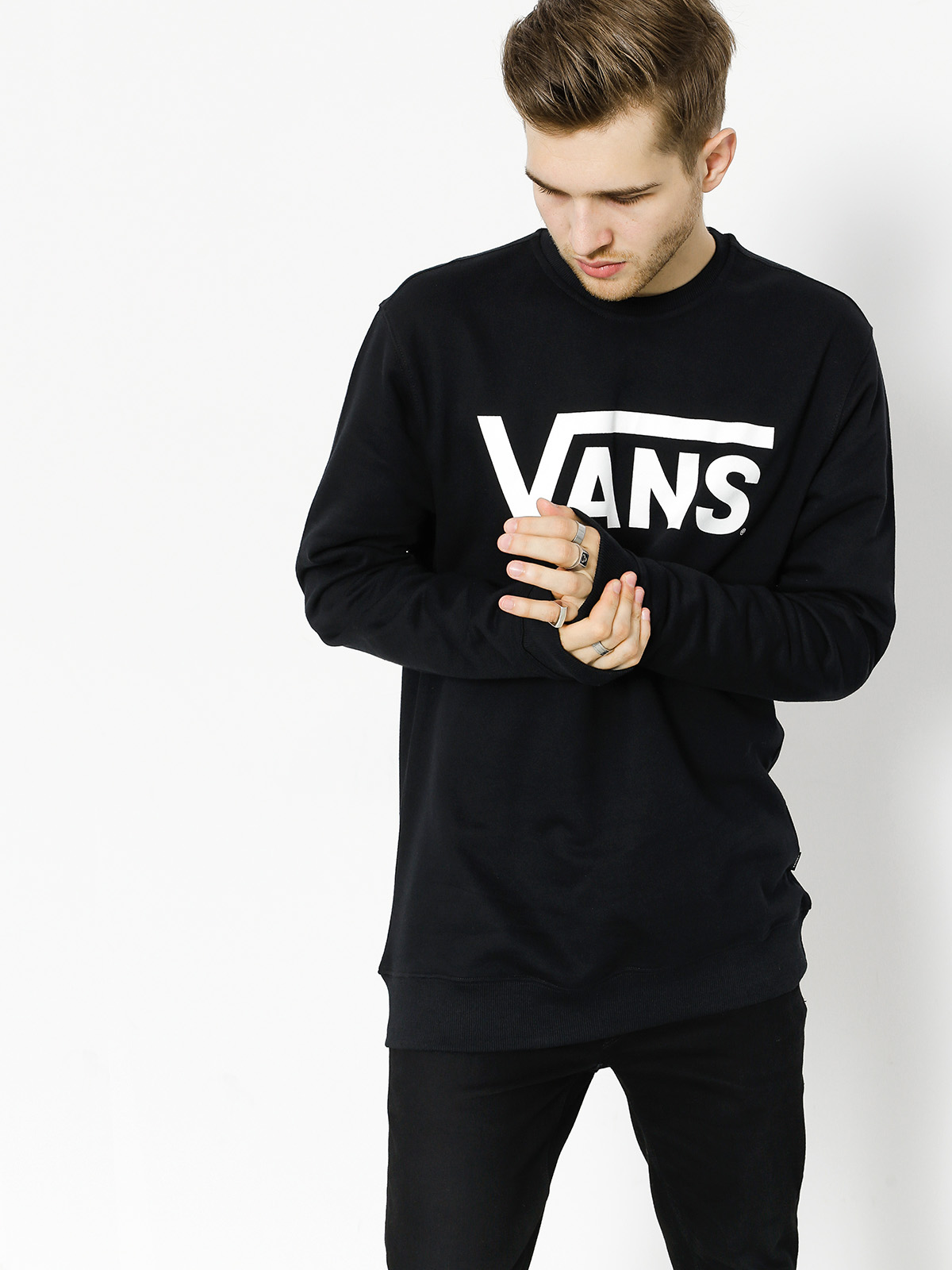 Vans Sweatshirt Classic Crew (black/white)
