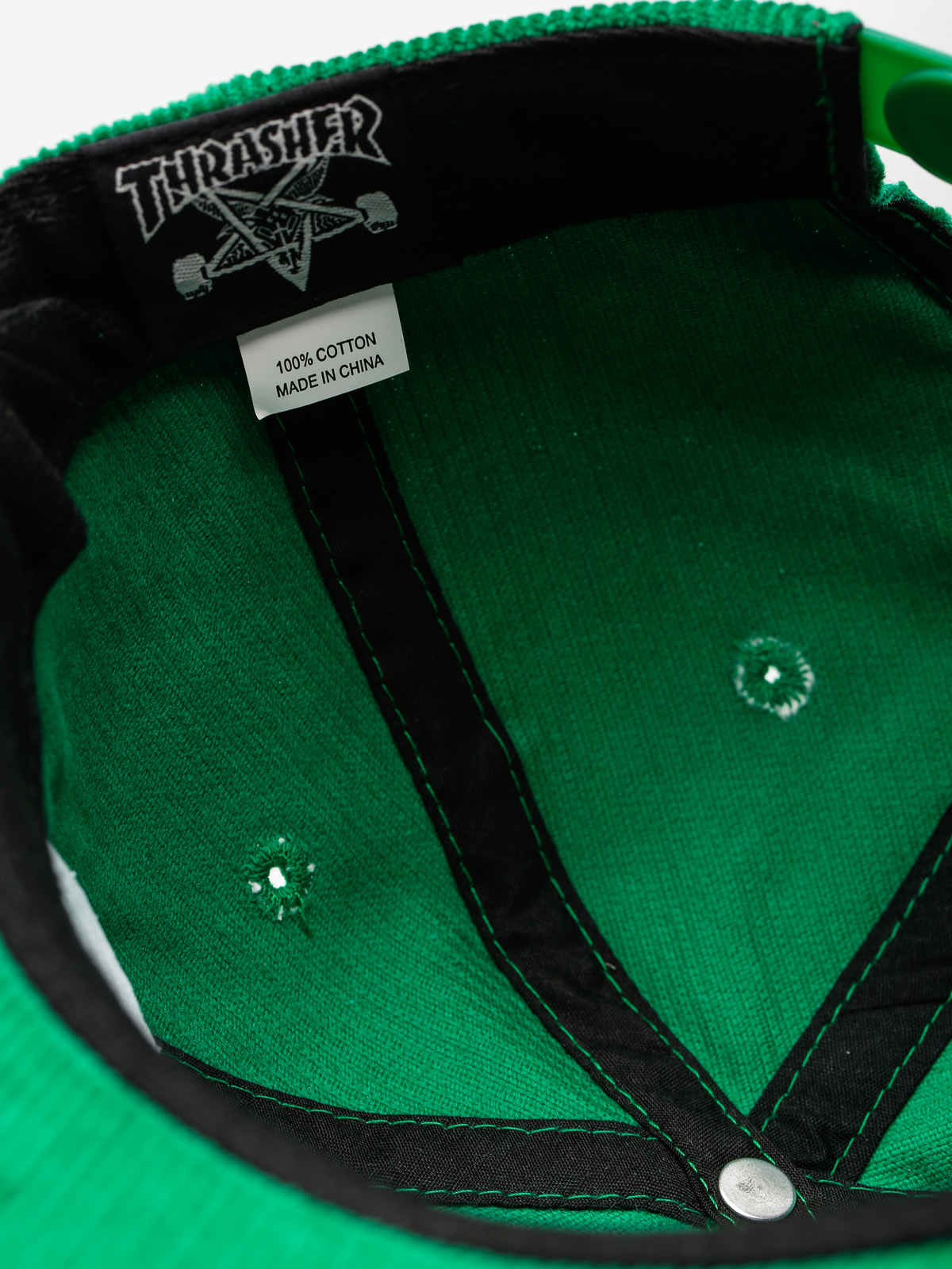 Thrasher Cap Magazine Logo Cord ZD (green)