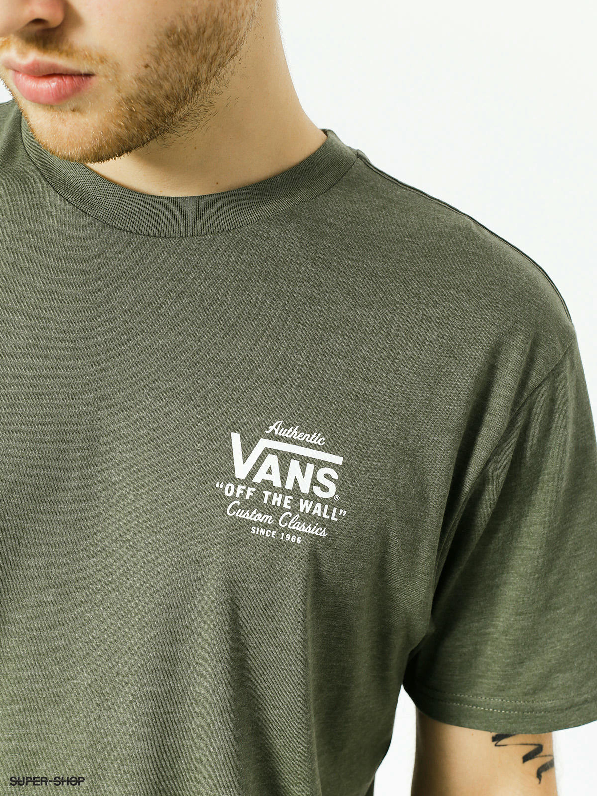 vans olive green shirt