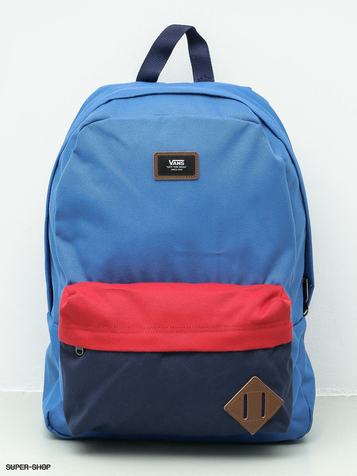 vans blue and red backpack