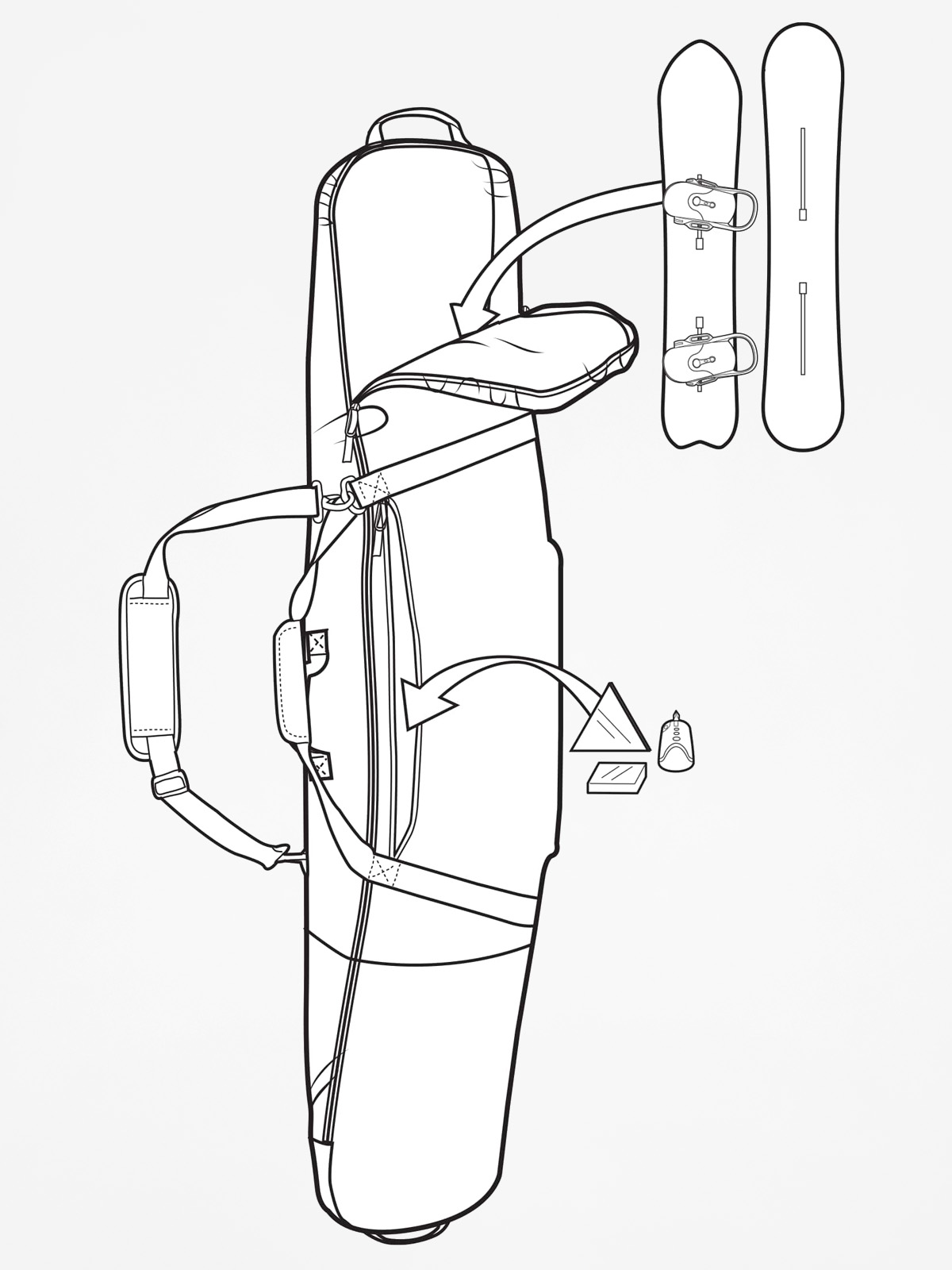 Burton Ski bag Gig (true black)