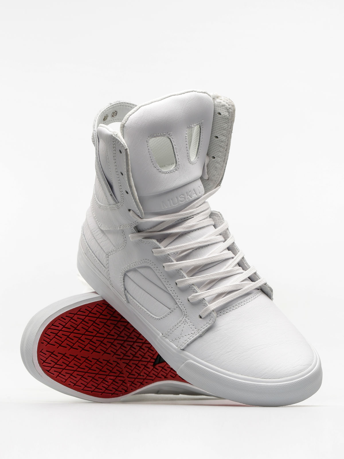 Supra Shoes Skytop II white (white/white red)