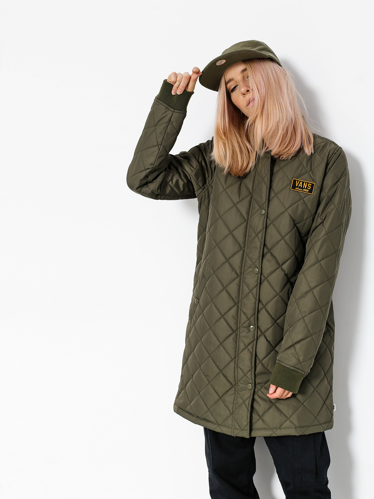 Vans Coat Boom Boom Quilted Wmn (grape/leaf)