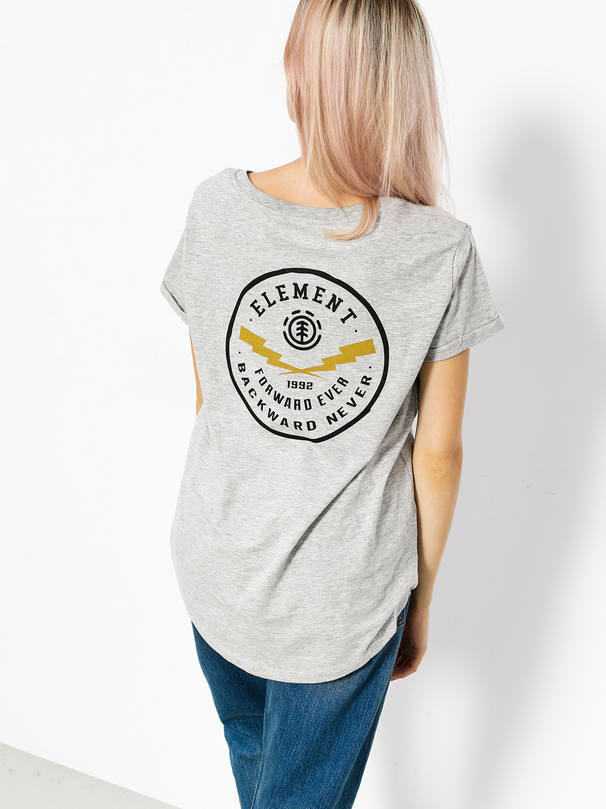 Element T-shirt Bolts V Neck Wmn (heather grey)