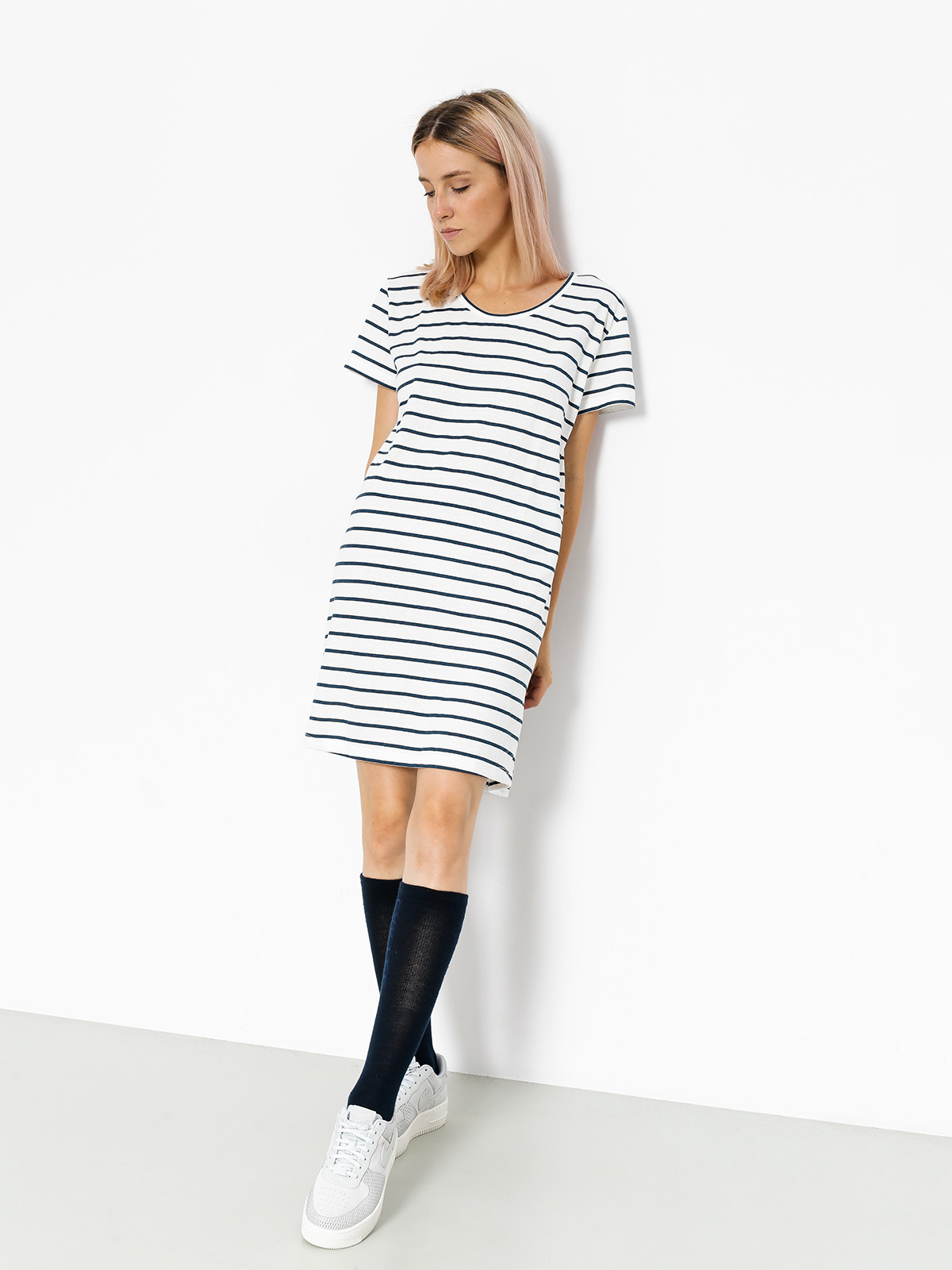 Roxy Dress Just Simple Stripe Wmn (marshmallow lexi str)