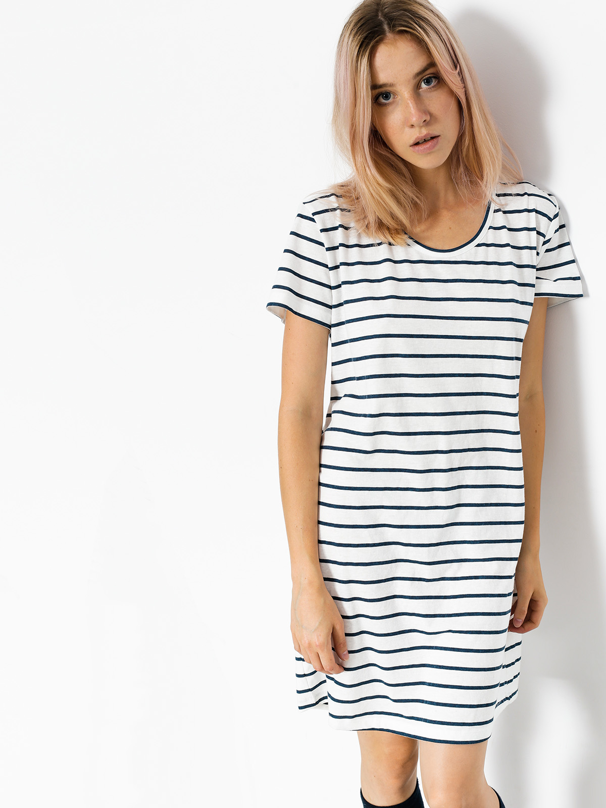 Roxy Dress Just Simple Stripe Wmn (marshmallow lexi str)