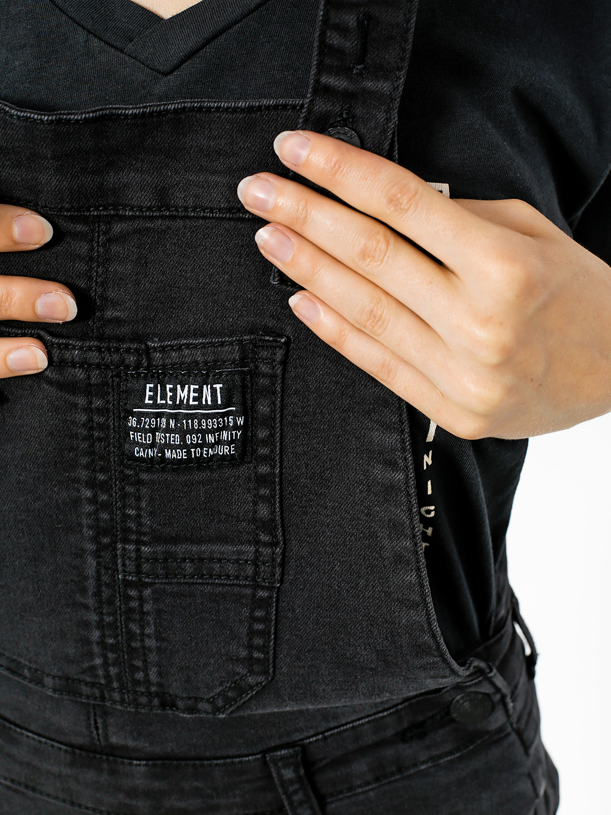 Element Overals Amanda Wmn (washed black)
