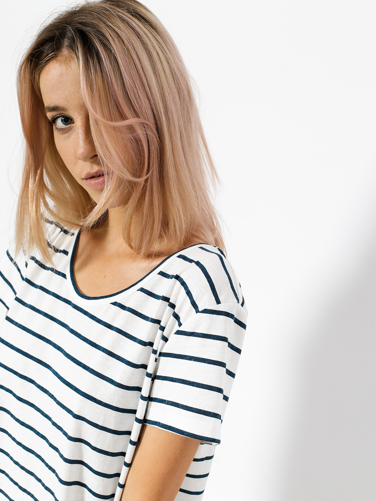 Roxy Dress Just Simple Stripe Wmn (marshmallow lexi str)