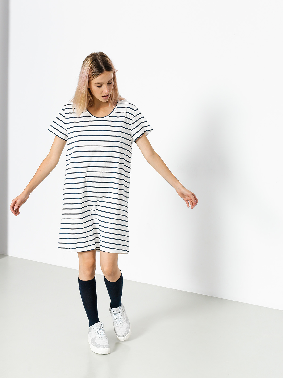 Roxy Dress Just Simple Stripe Wmn (marshmallow lexi str)