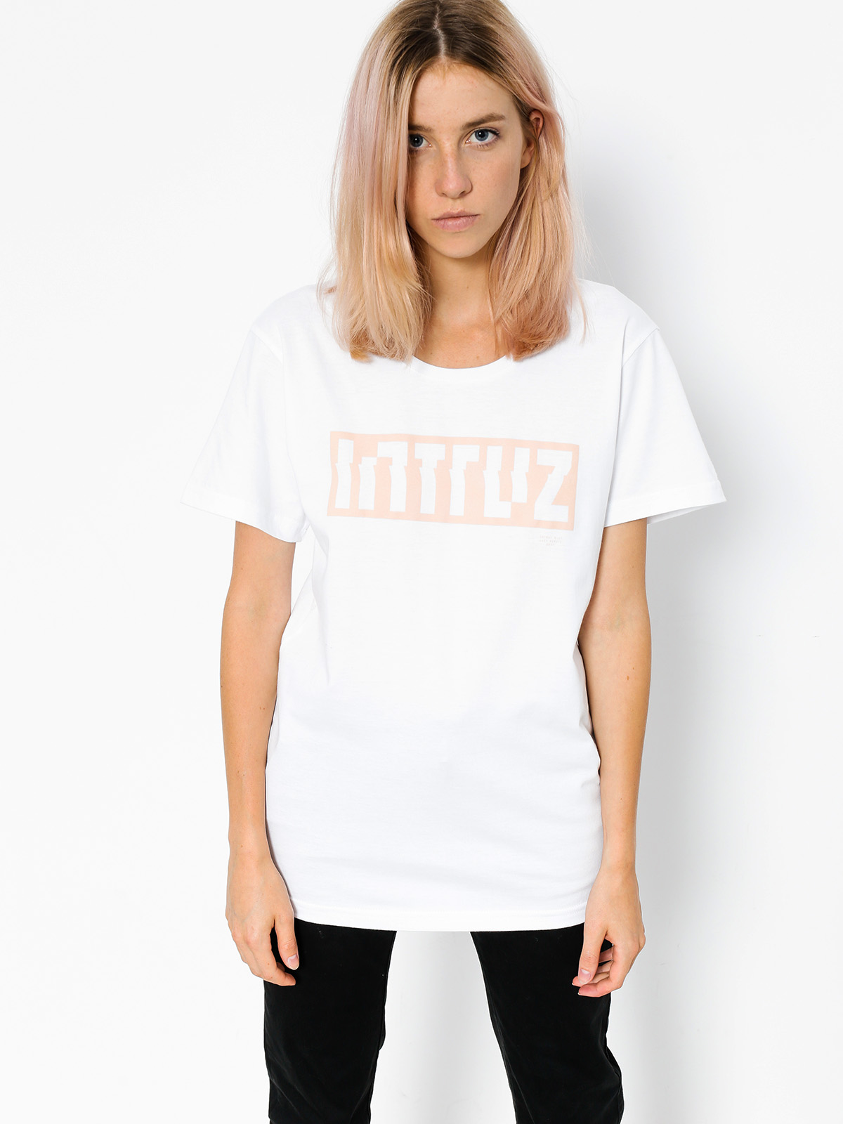 Intruz T-shirt Box Logo Wmn (white)