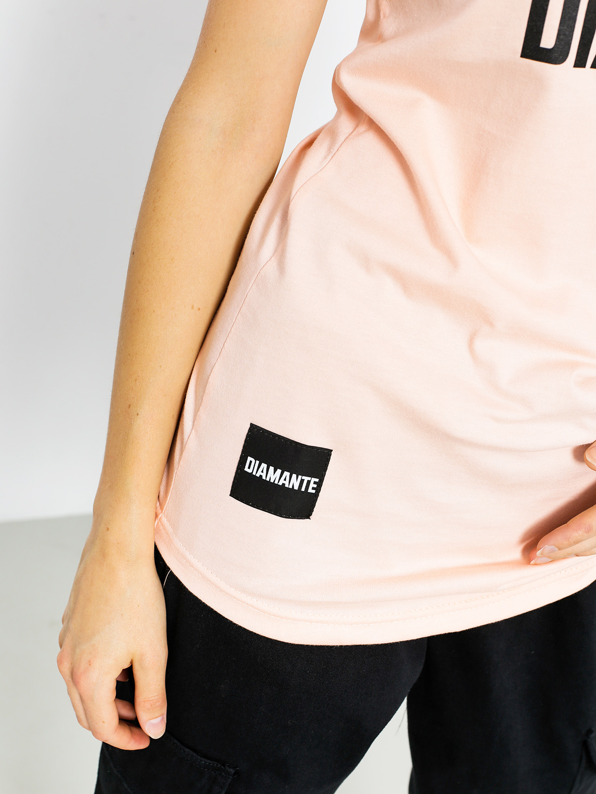 Diamante Wear T-shirt Best Friend Worst Enemy Wmn (light orange)