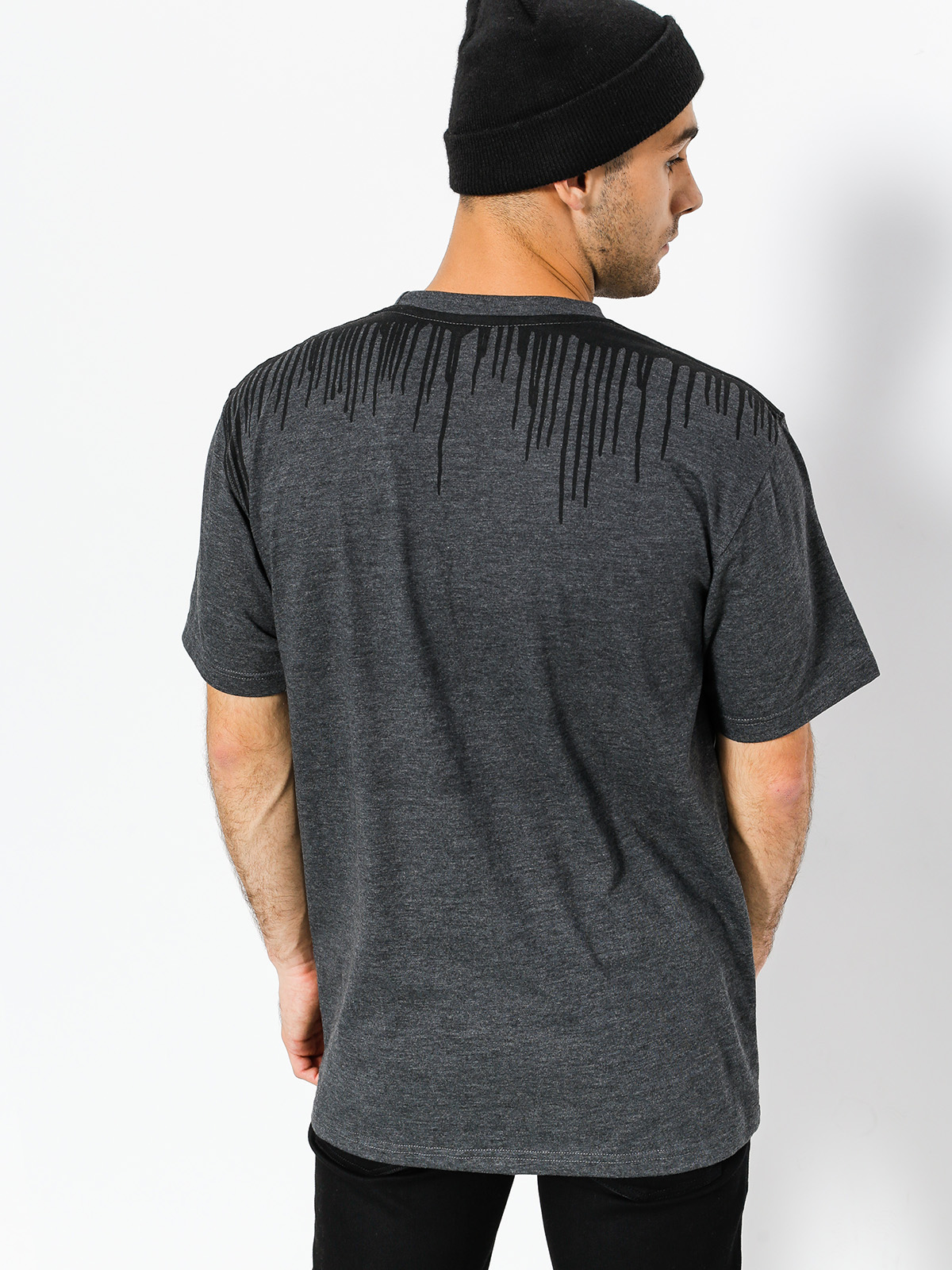 MassDnm T-shirt Drip Top (dark heather grey)