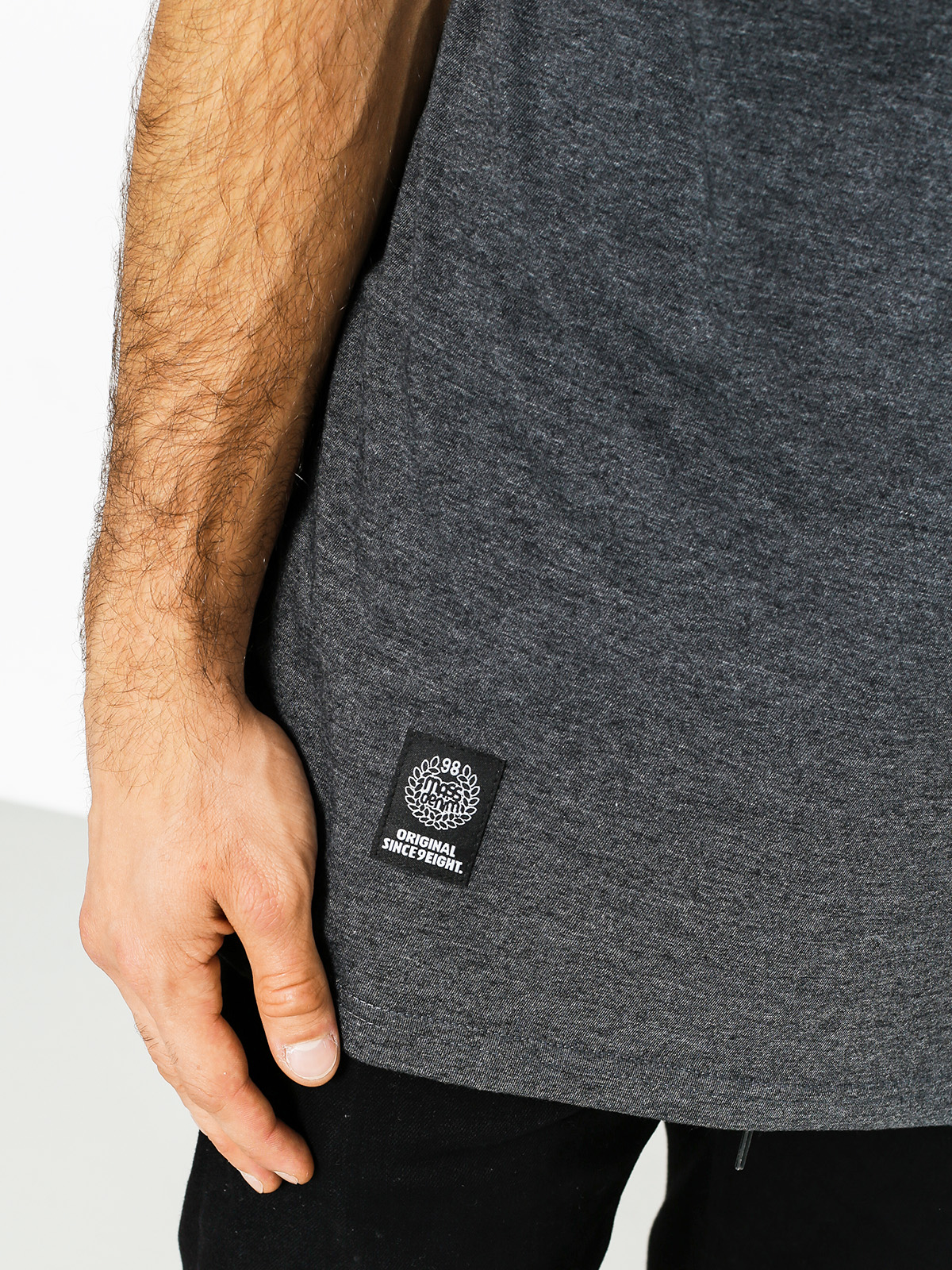 MassDnm T-shirt Drip Top (dark heather grey)