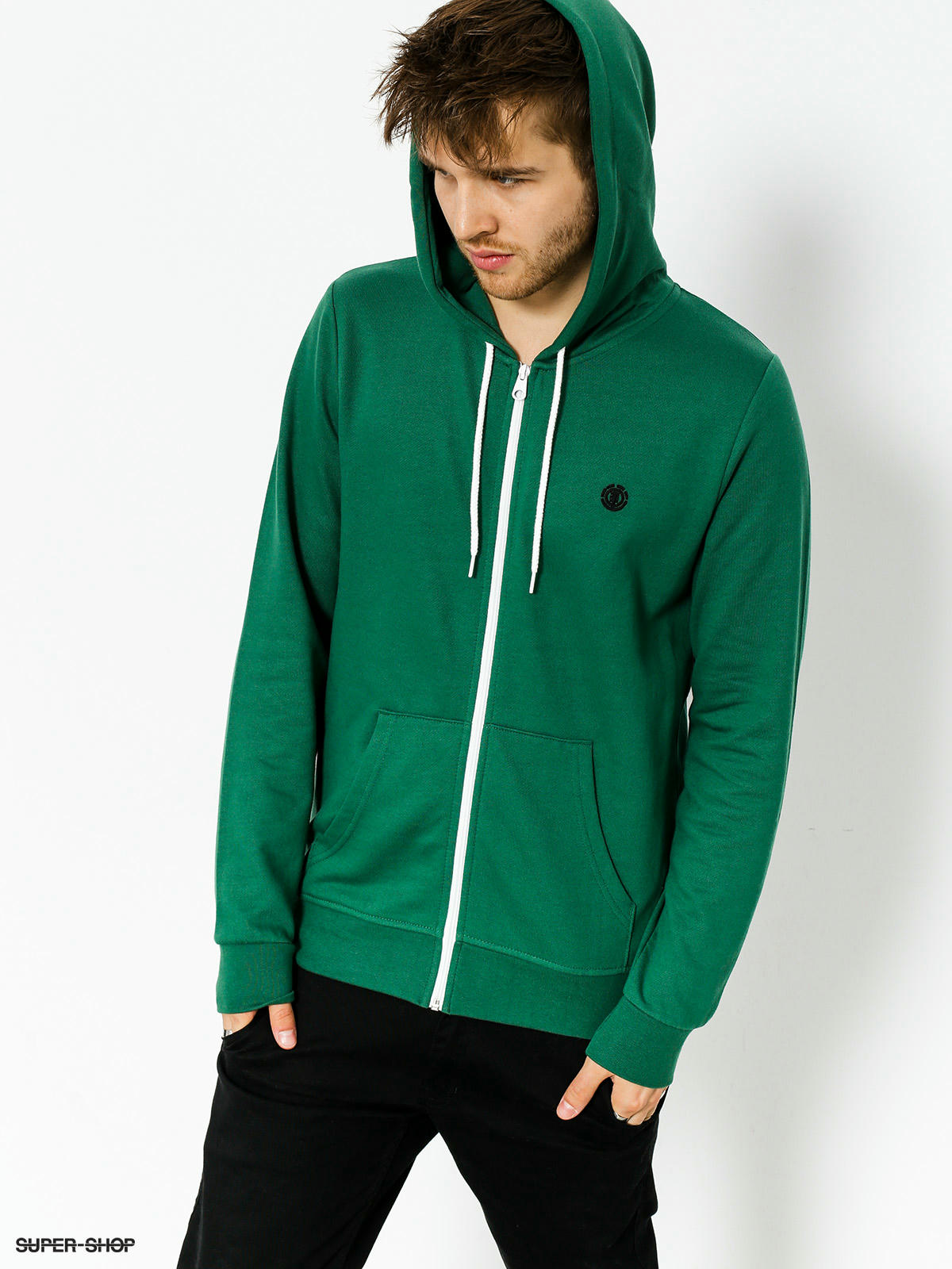 element green hoodie