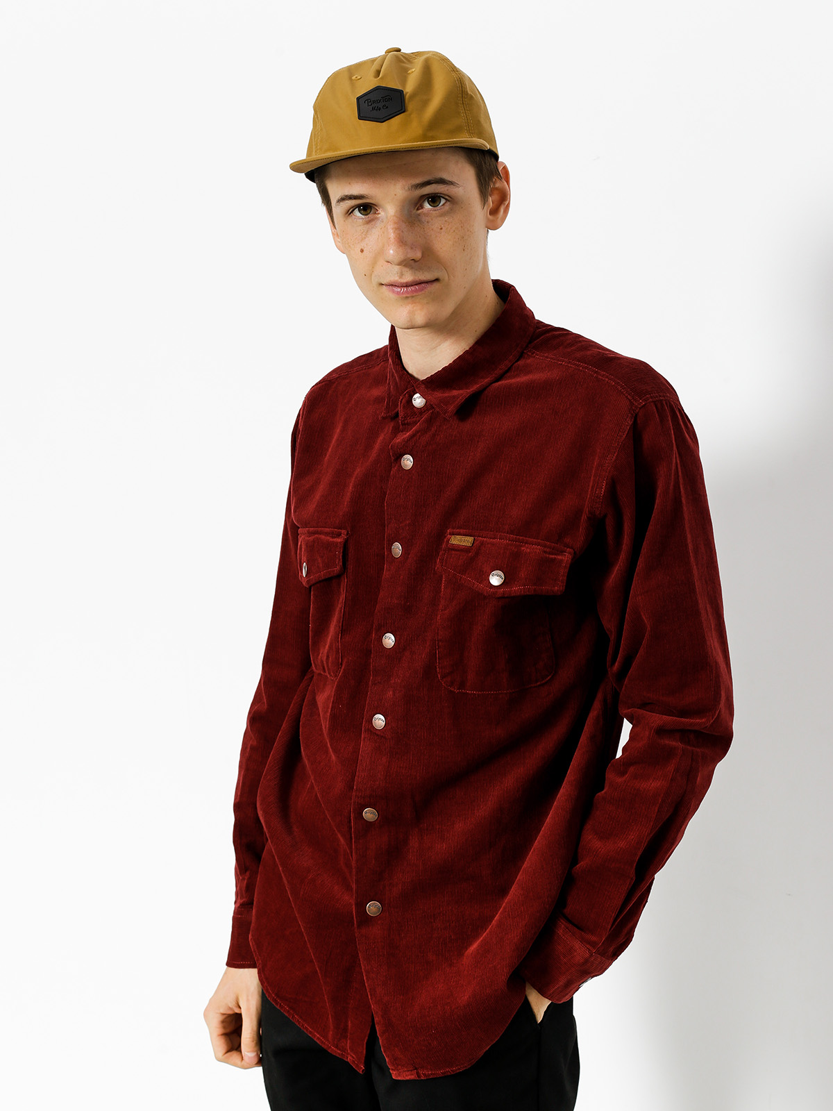 Brixton Jacke Nevada Shirt (rust)