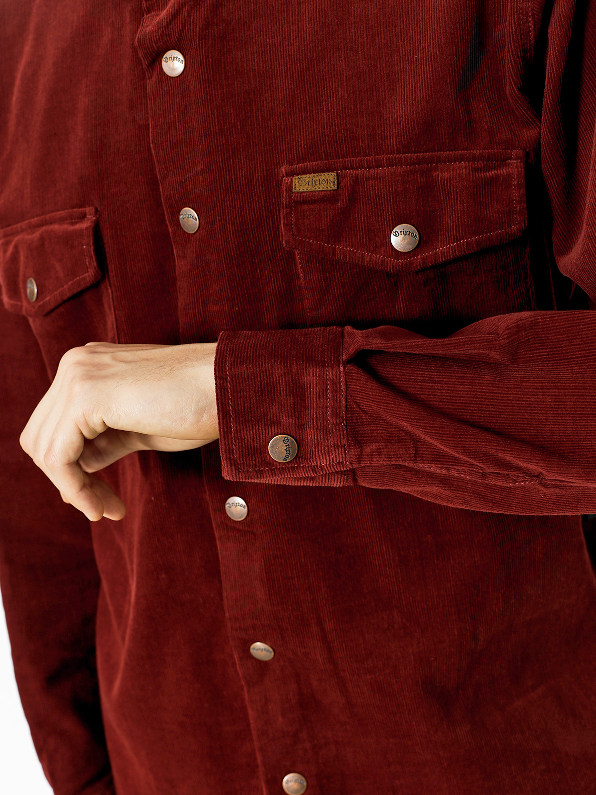 Brixton Jacke Nevada Shirt (rust)