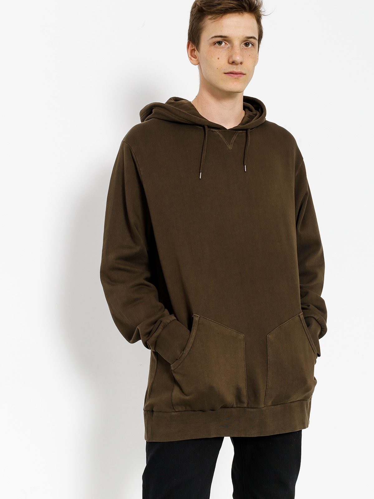 Brixton Hoodie Hackney HD (washed brown)