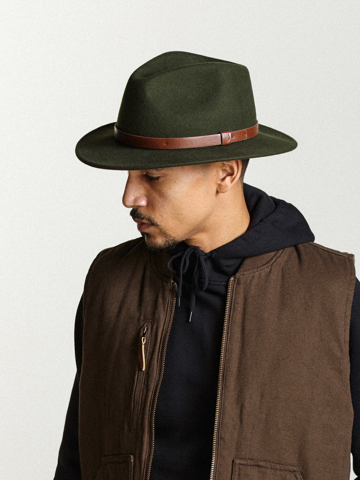 brixton messer fedora moss