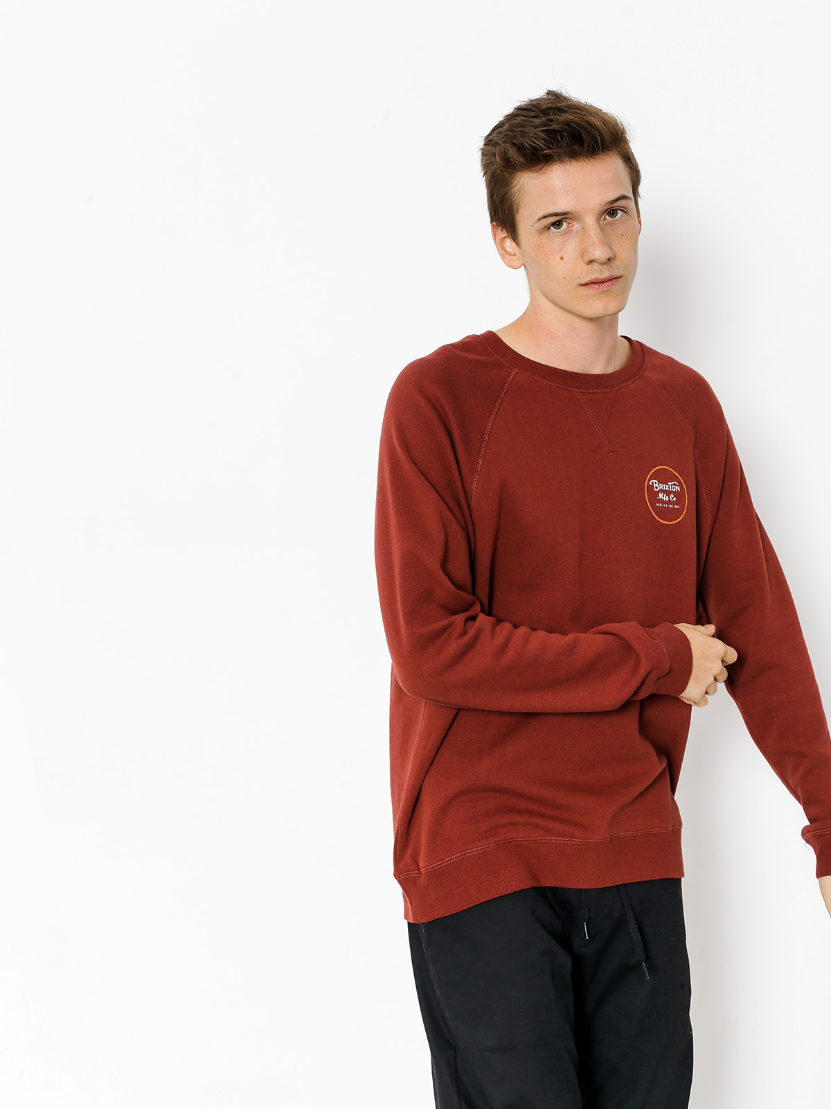 Brixton Sweatshirt Wheeler (brick)