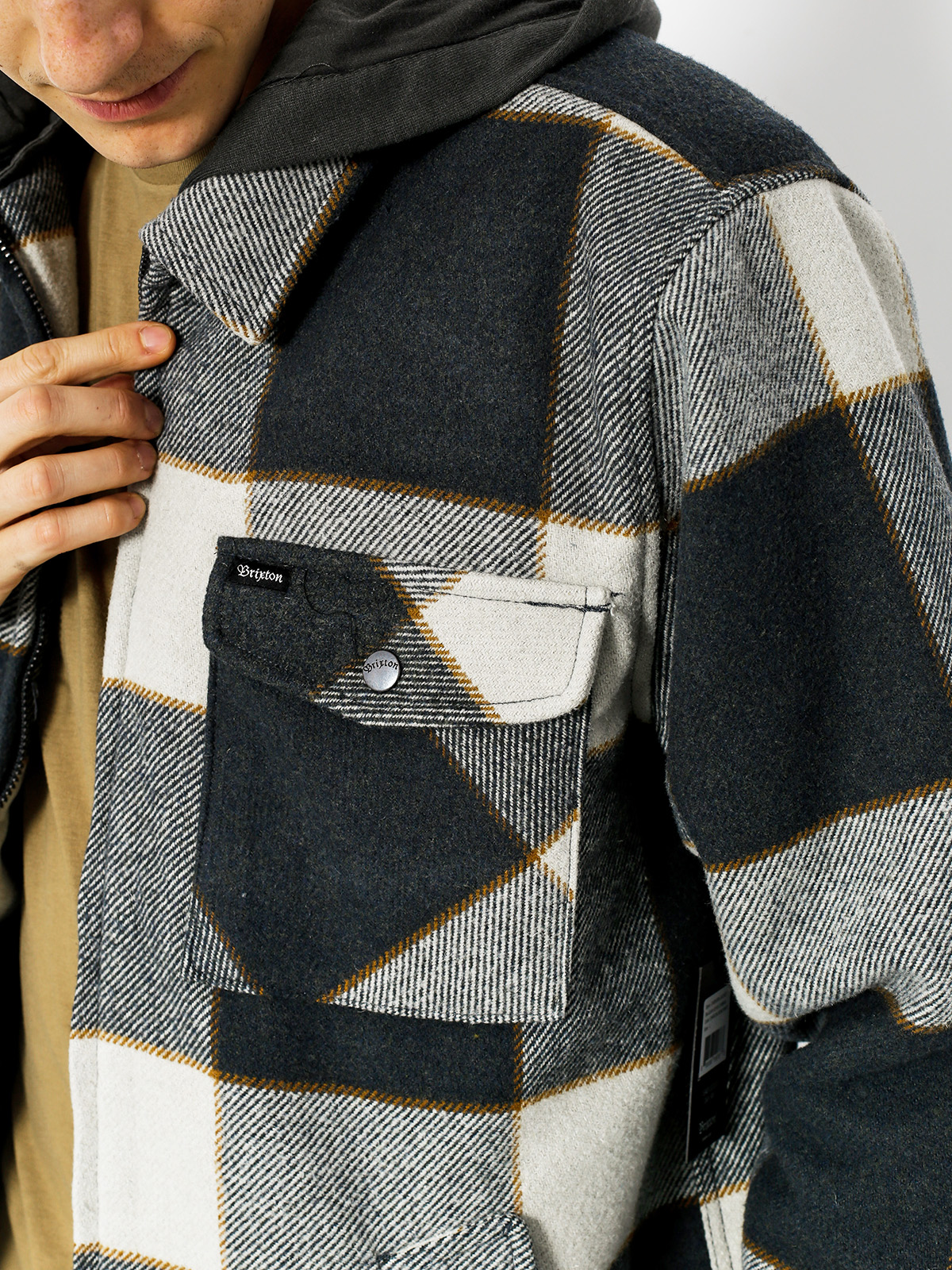 Brixton Jacket Casburn (charcoal/bone white)