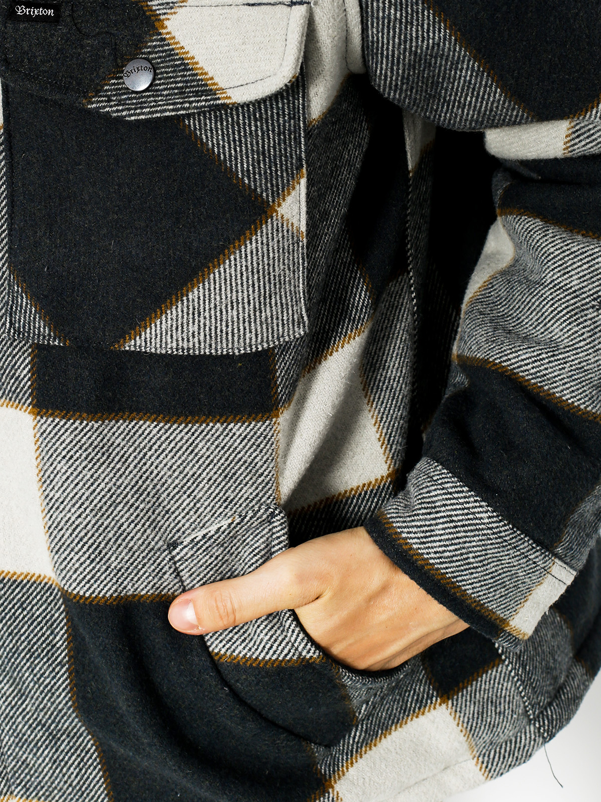 Brixton Jacket Casburn (charcoal/bone white)