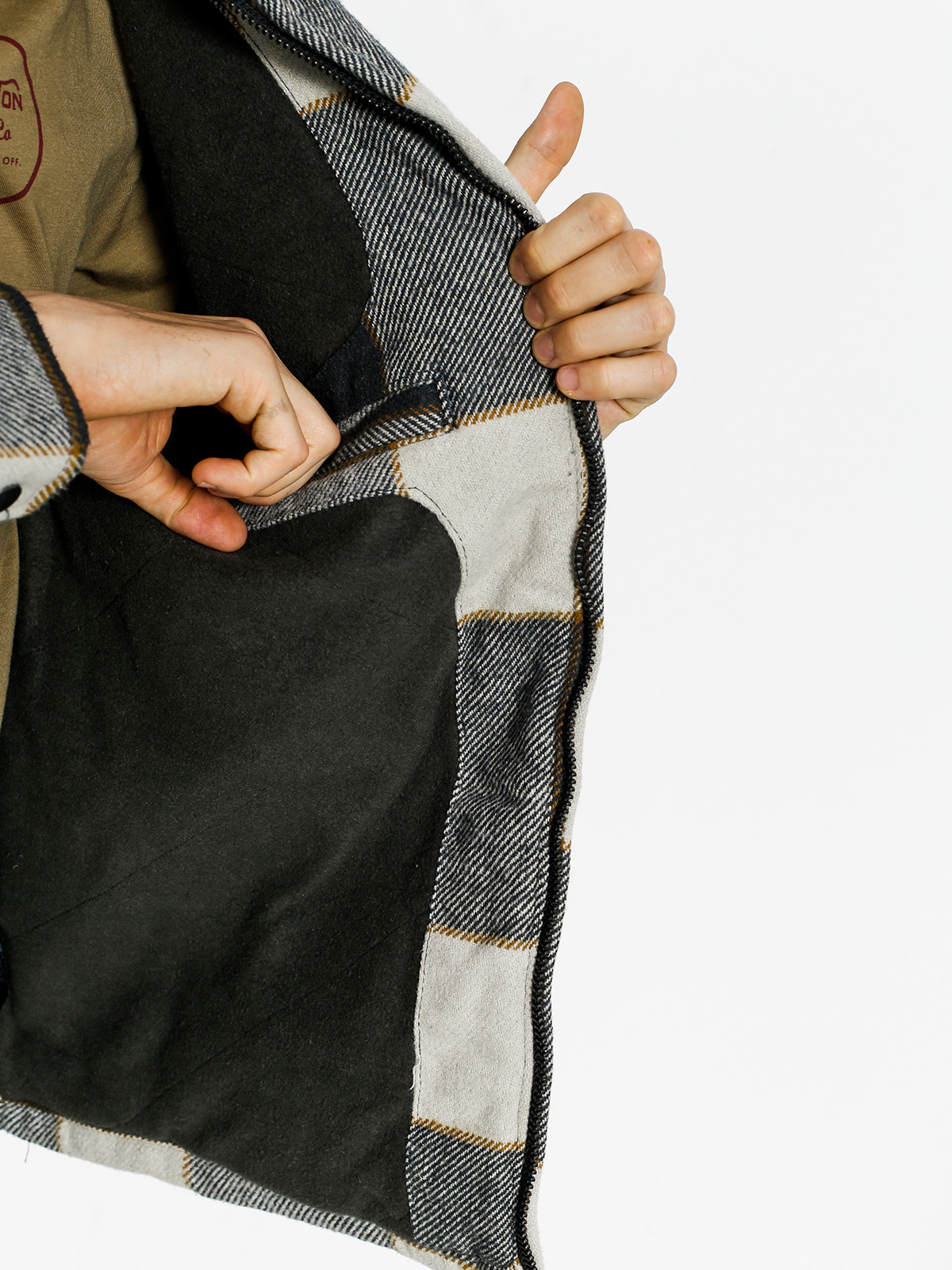 Brixton Jacket Casburn (charcoal/bone white)